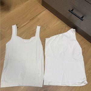 SCALA white tank top one shoulder top Lot